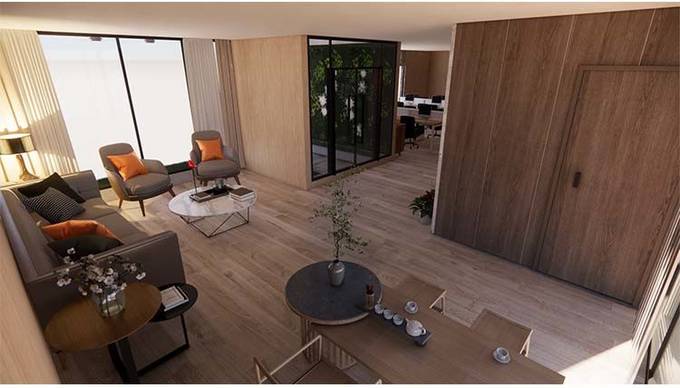 DEEPBLUE Prefab Wooden Bungalow With Light Steel Frame Construction
