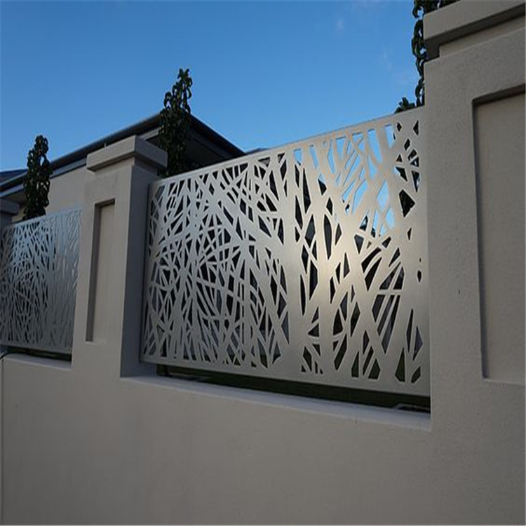 Outdoor Laser Cut Decorative MS Balcony Railing or aluminum garden screen