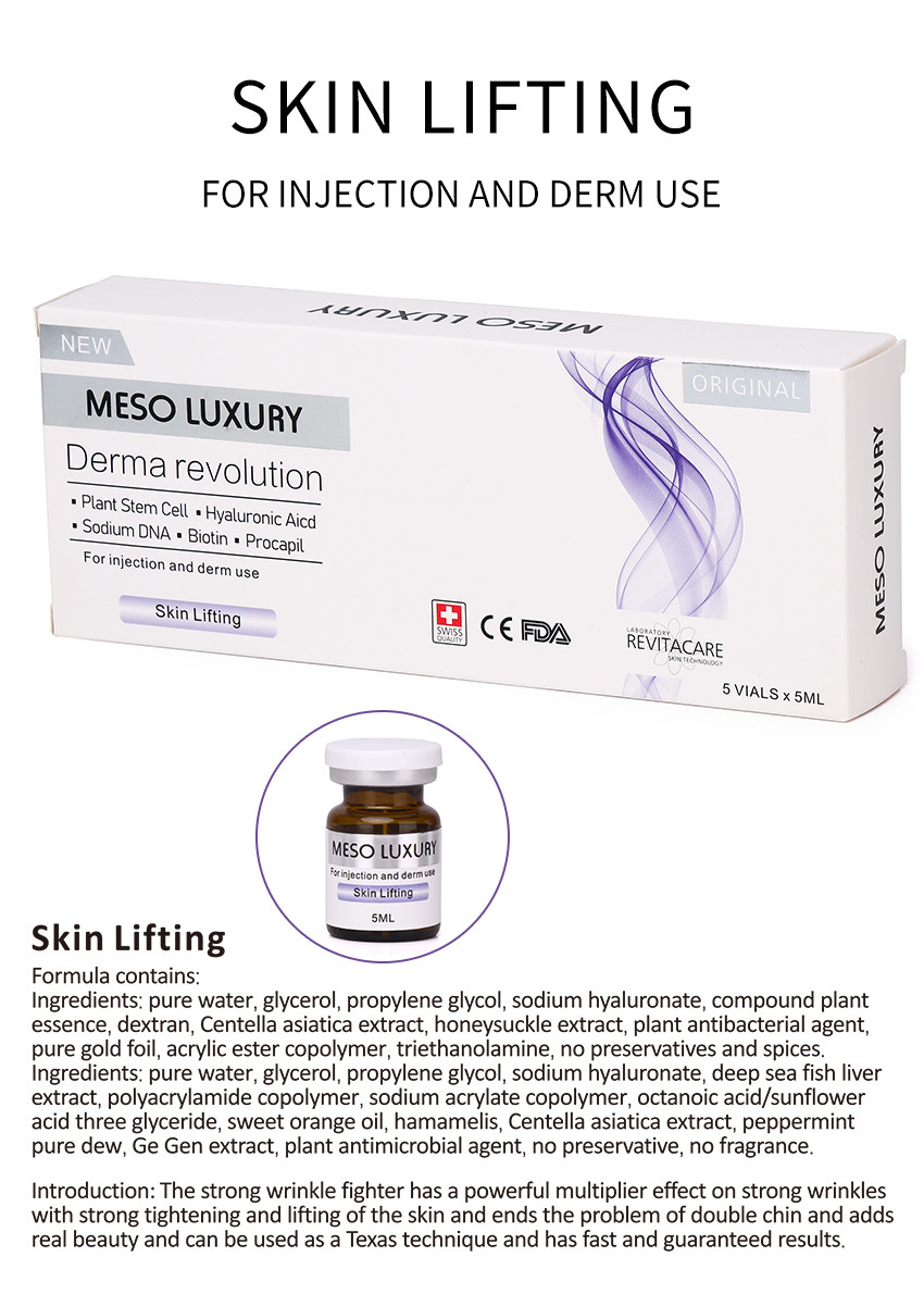 Skin Lifting Youth Serum Injection Transparent Anti Wrinkles Meso Whitening Injection