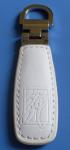 Promotional white gift Personalized leather keychains