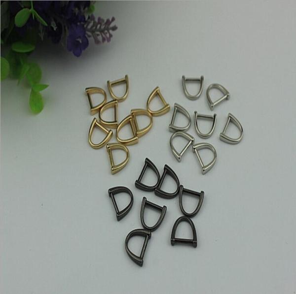 China factory design backpack metal d buckle,zinc alloy light gold metal d ring