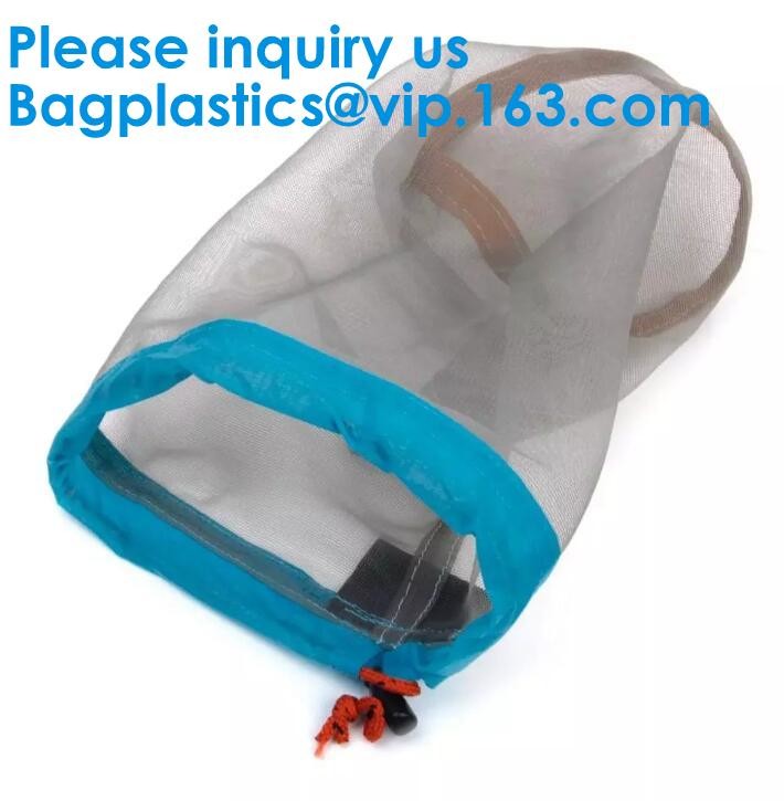 Premium Nylon Beach Laundry Mesh Drawstring Bag Nylon Mesh Gift Bag/Small Drawstring Mesh Bag Bagease Bagplastics