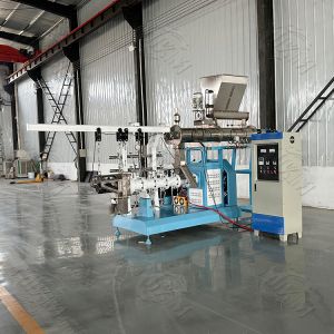  Low Temperature Pet Food &amp; Fish Feed Extruder Machine Baking Processing with Core PLC Motor Componen Manufactures