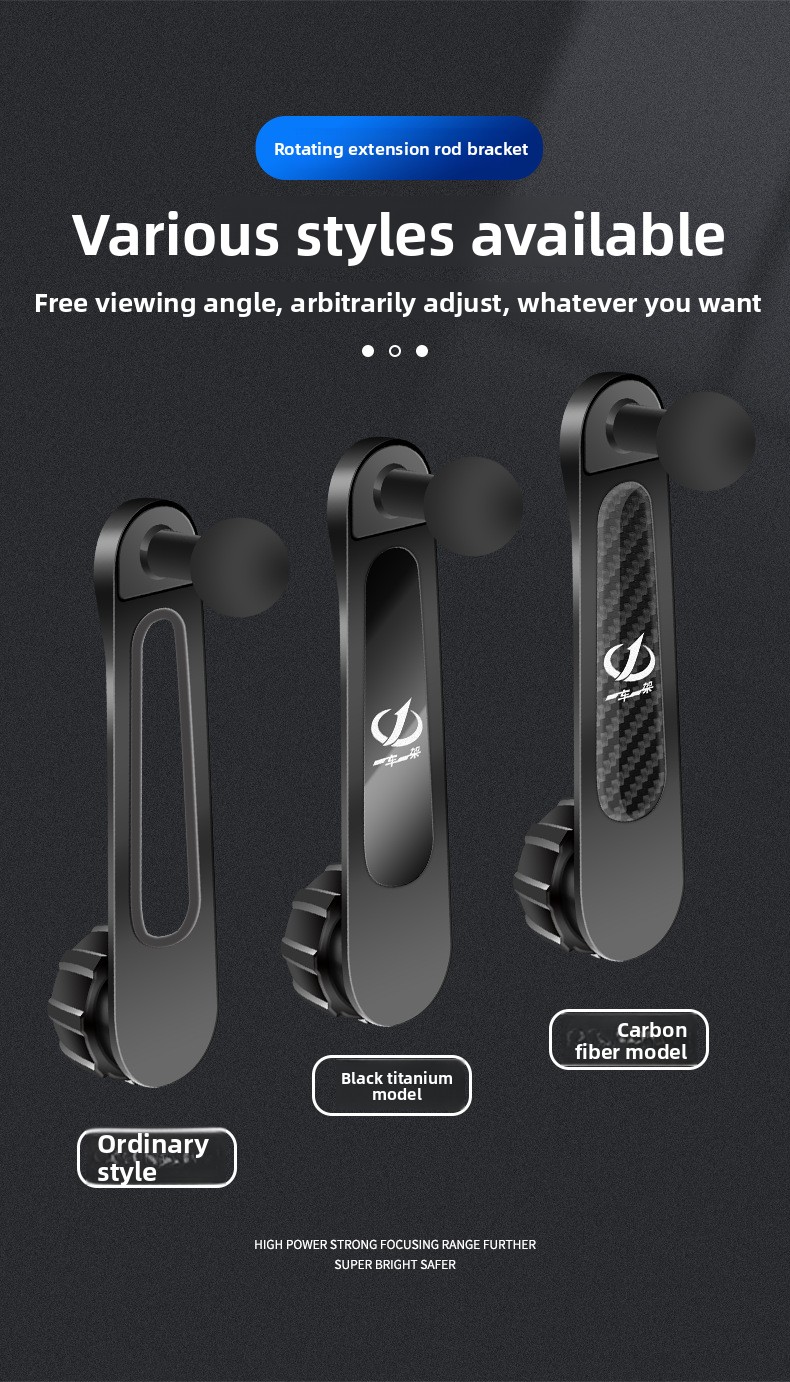 For Custom Processing Universal 360-Degree Rotating 17mm Ball Head Navigation Bracket for Car Mobile Phones Universal Car Holder