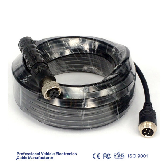 Power Aviation Din Connector Camera Extension Cable 4 Pin 5.0MM