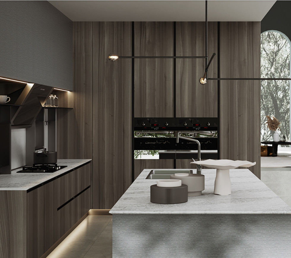 Plywood Kitchen Cabinet With Kitchen Island Table For Home Improvement