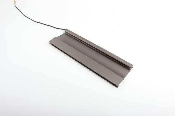 A240H Skirting Light, Aluminum+PC, SMD2835, Surface-mounted, 100-3000(L)x10(W