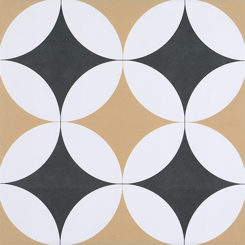 Black And Yellow 200x200mm Non-Slip Floor And Wall Ceramic Rustic Tiles And Indoor Tile For Balcony