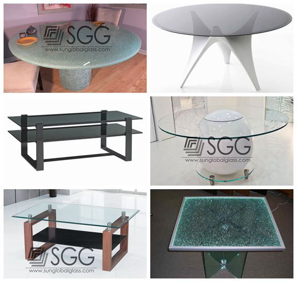 High Quality hot bent glass coffee table
