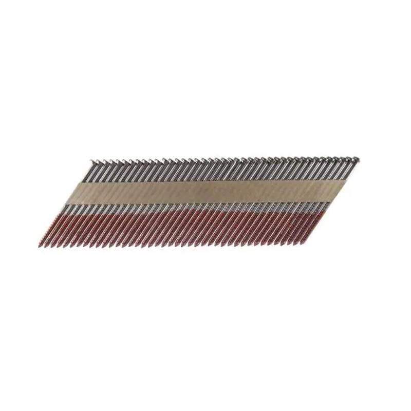 3.1x90mm Bright Collated Framing Nails 34 Degree Clipped D Head For Wood