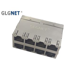 China Integrated Magnetics No LED RJ45 Multiple Port Connector on sale