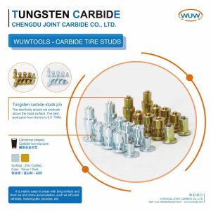 12mm Alloy Tire Studs with Tungsten Carbide Core for Anti-Slip Performance in