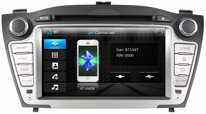 Ouchuangbo Car Radio DVD Stereo for Hyundai Tucson IX35 2009-2012 USB iPod GPS Navi OCB-7022A
