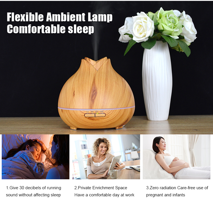 400ml Ultrasonic Aroma Humidifier , 14w Ultrasonic Aromatherapy Diffuser