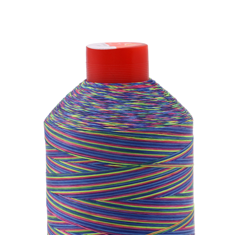 Sample Free Variegated Polyester Bonded Thread Tex 70 3000 Yds for Sewing Nylon Thread