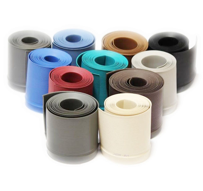 Soft PVC Flexible Waterproof Skirting Board with Moulding Processing and Glossy Finish