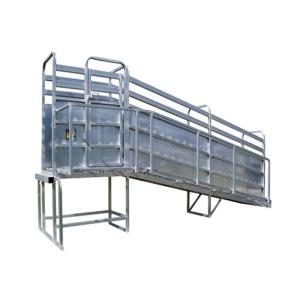 High Tensile Pressed Animal Loading Ramps , Metal Adjustable Loading Ramp