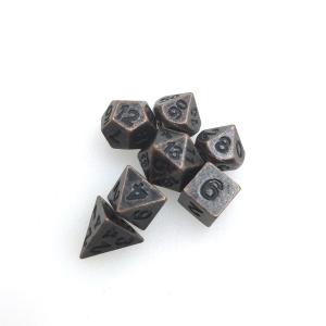 China Neat Sharp Nontoxic Sturdy Mini RPG Dice Practical Multipurpose Tiny Metal Dice on sale