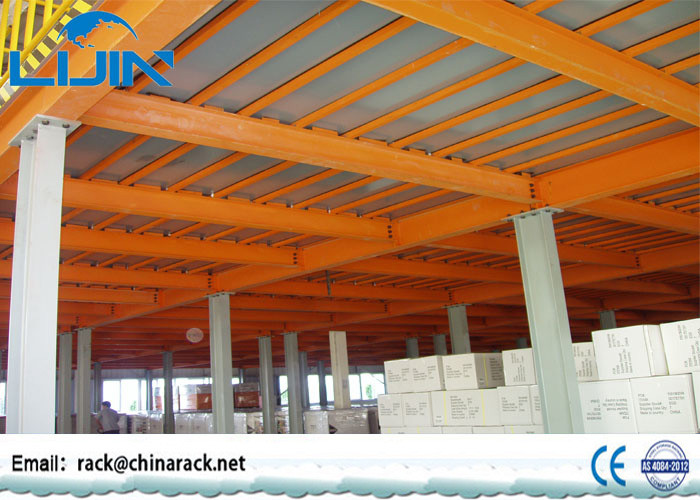 H Beam Steel Storage Mezzanine Platforms , Workshop Warehouse Mezzanine Systems