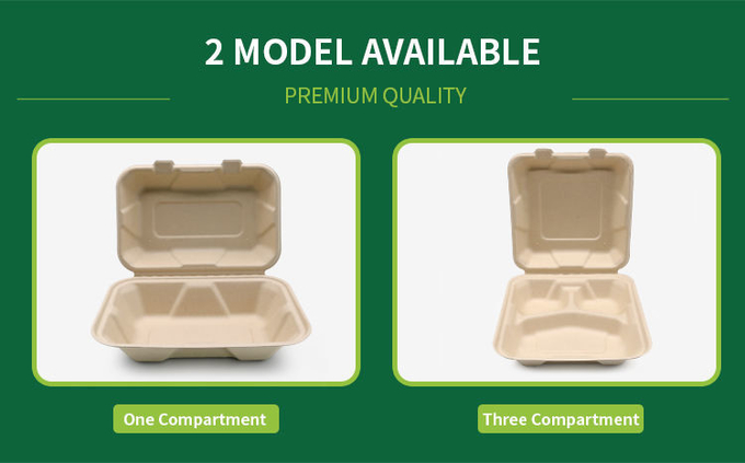 9 Inch Microwave Safe Pulp Food Container Paper Pulp Containers