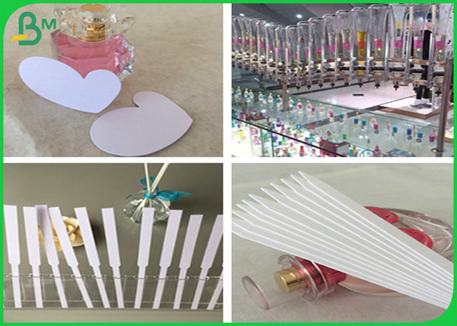 0.7mm thickness white color perfume testing paper sheet With absorbent fastly