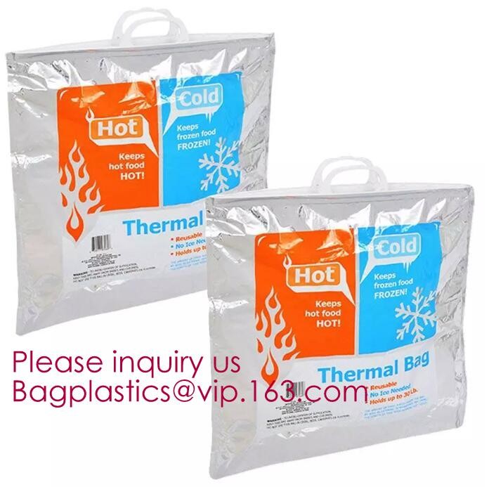 Aluminum Foil Food Use Disposable Cooler Bag Insulated Thermal Bag Organizer Storage Frozen Lunch Bag bagease bagplastic