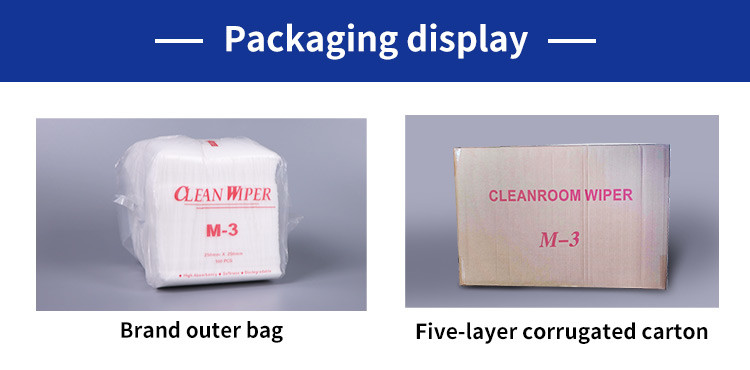 Lint Free Polyester Nonwoven Cleanroom Wipes 35gsm Polyester Wiper