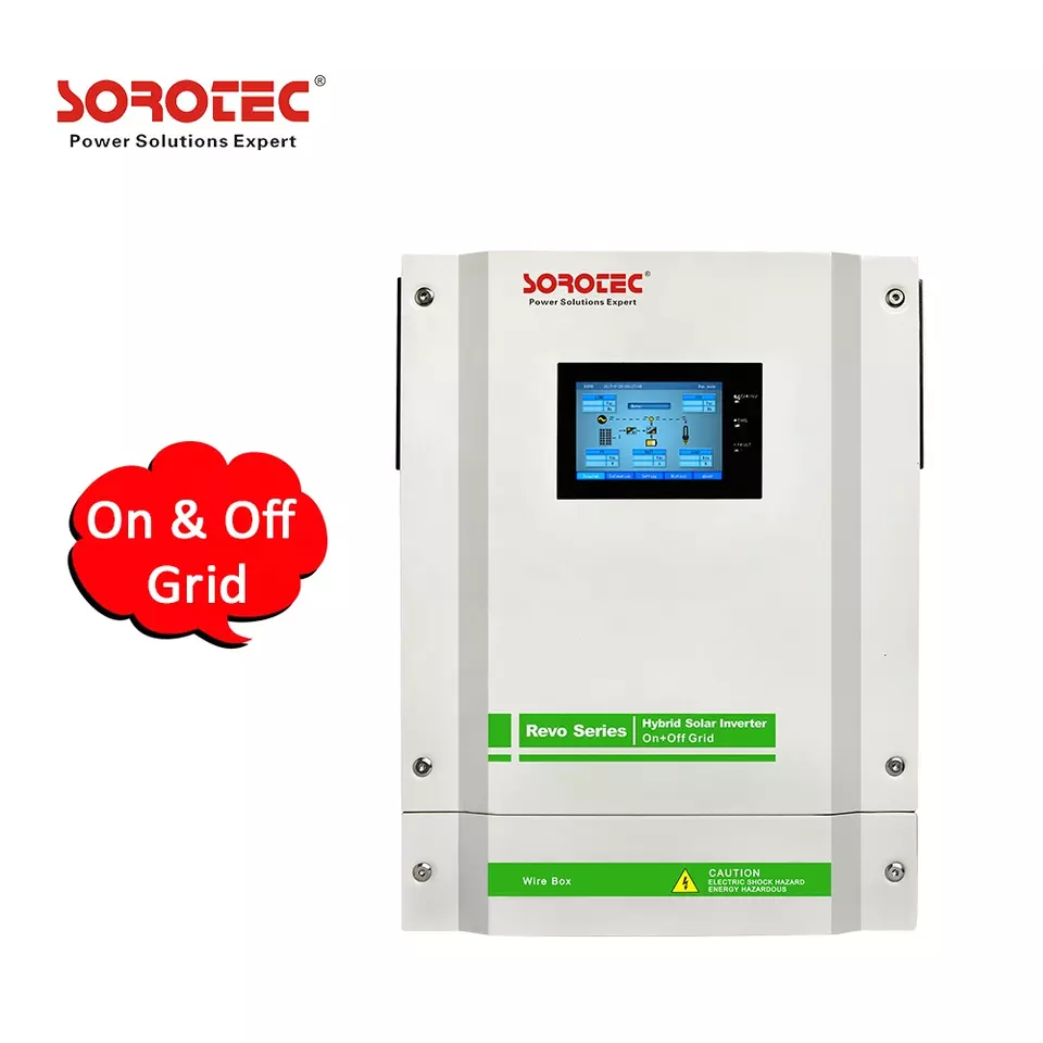 Sorotec on&Off Grid Inverter 5500W with MPPT Solar Charger Pure Sine Wave 48V REVO II 5.5k-48 Inverter