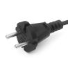 Buy cheap European Standard 2 prong pin computer AC power cord cables 2 pin Eu power cable from wholesalers