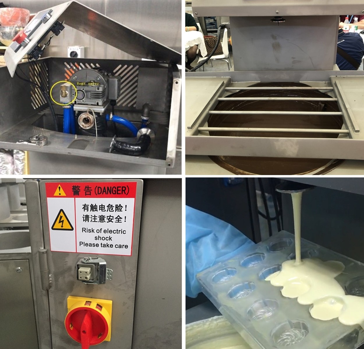 Chocolate Bar 304SS 24kg Chocolate Making Machine