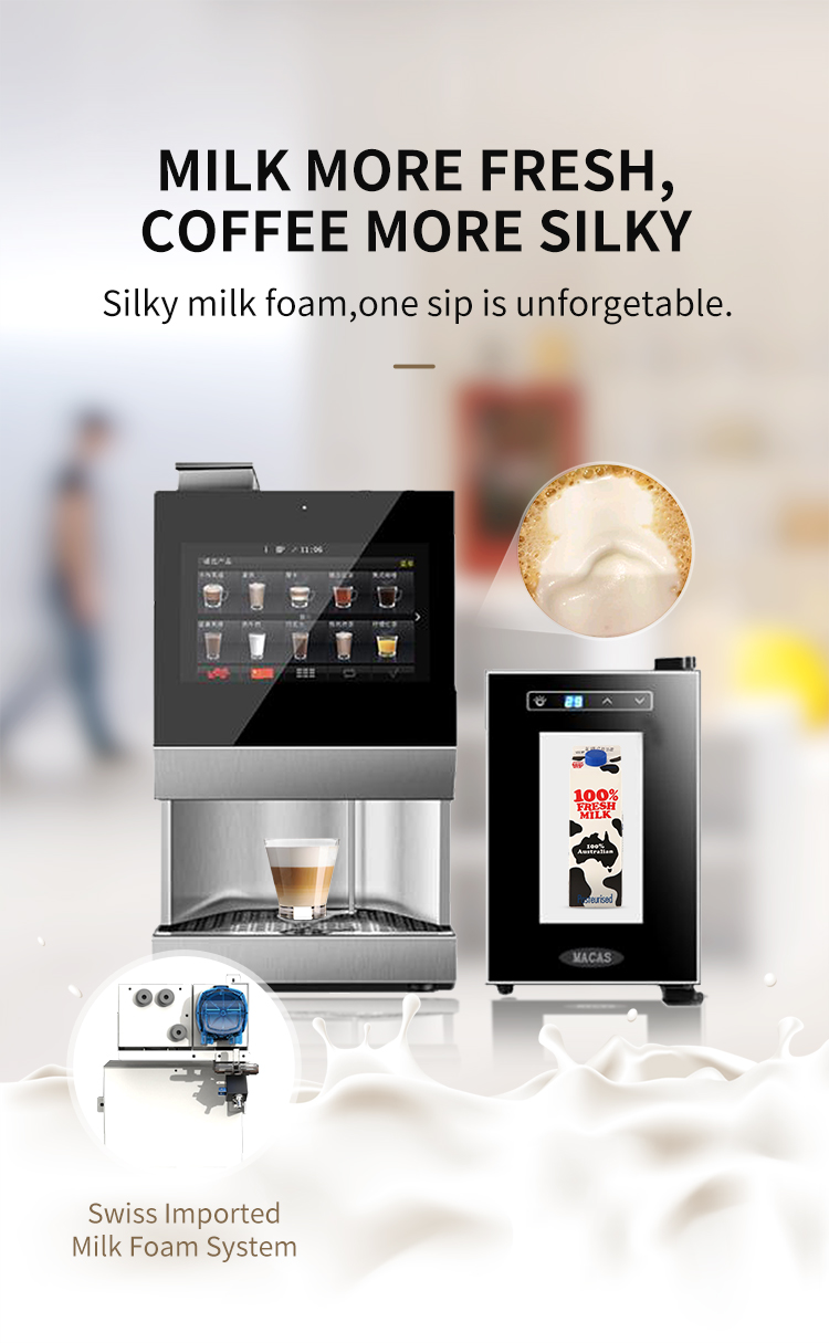 MACES4C-M-00 220V Restaurant Use Automatic Espresso Coffee Machine With MDB Protocol Payment System