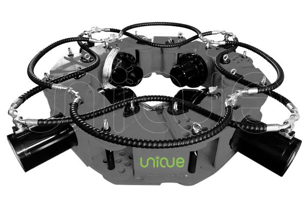 Unique Piling Work Concrete Head Cutter Hydraulic Round Pile Breaker for