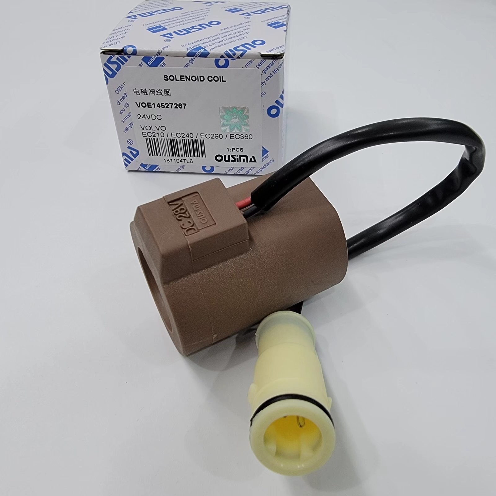 14527267 VOE14527267 24v Solenoid Valve Coil EC210 EC240 EC290 EC360