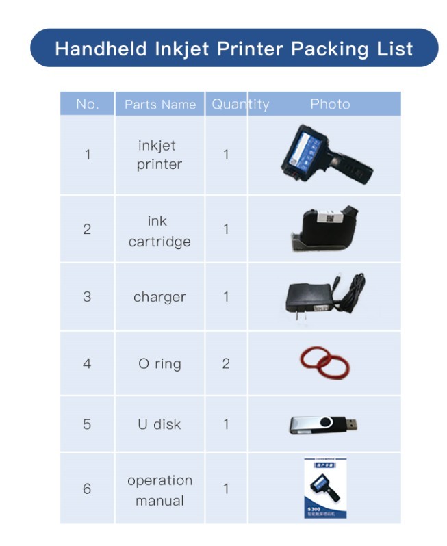 S300 Mini Handheld Inkjet Printer For Woodboard / Steel Pipe / Carton Box