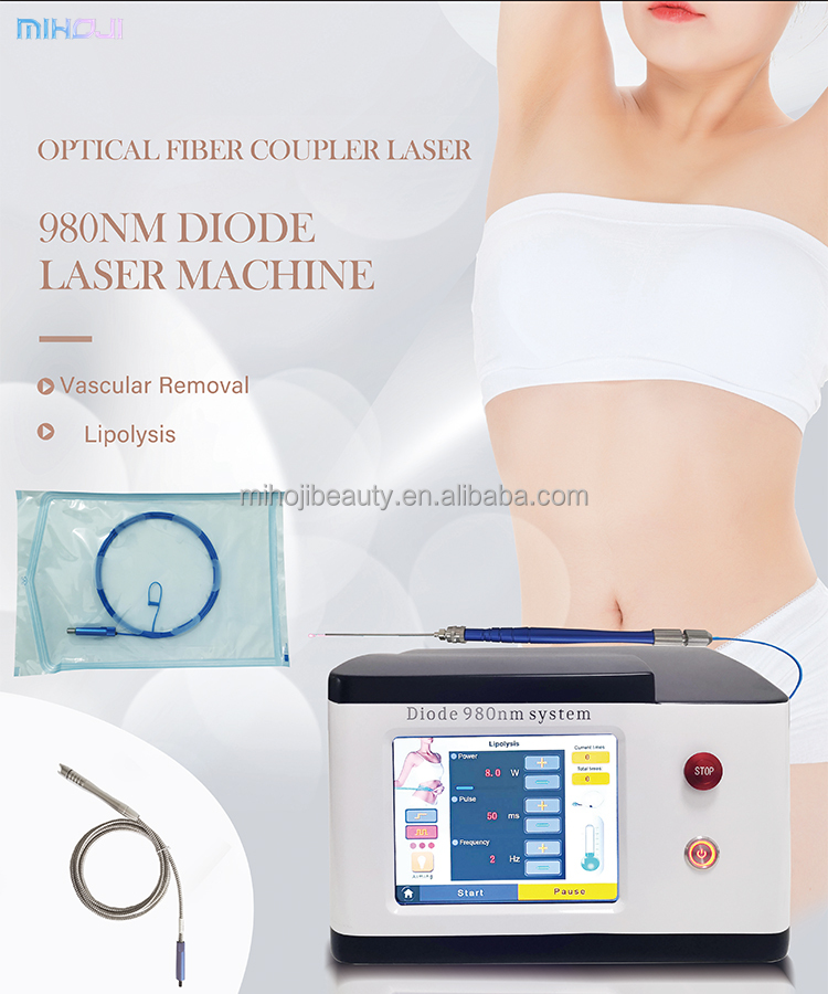 980nm Portable Vascular Removal Machine For Spider Vein Blood Vessels