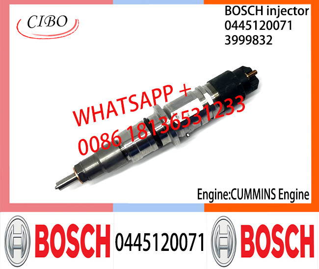 BOSCH 0445120071 3999832 Neutral Fuel Injector Assembly 0445120071 3999832 For CUMMINS