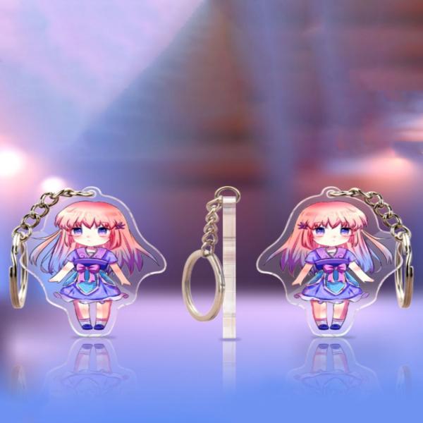 Factory Pattern Clearly Printed Acrylic Keychain Cute Cartoon Character Idol