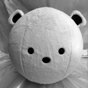 China Stress Relief Fluffy Hopper Ball with Plush Cover Polyester Outer Skin Material on sale