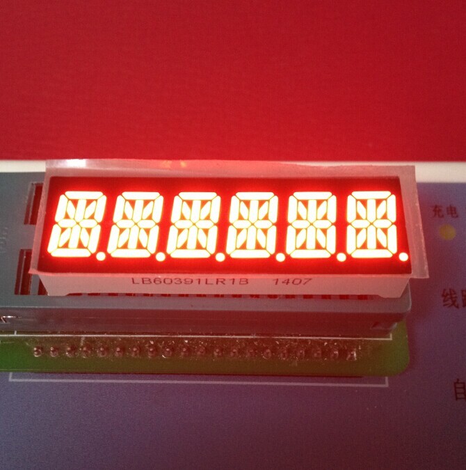  Super Bright Red 6 Digit 14 Segment Led Display 10mm For Taximeter Manufactures