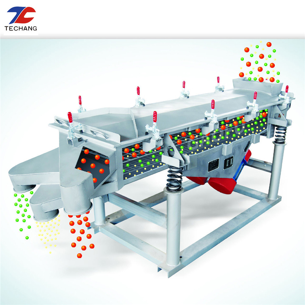 Industrial Coal Sand Multilayered Linear Vibrating Sieve 60 Degree