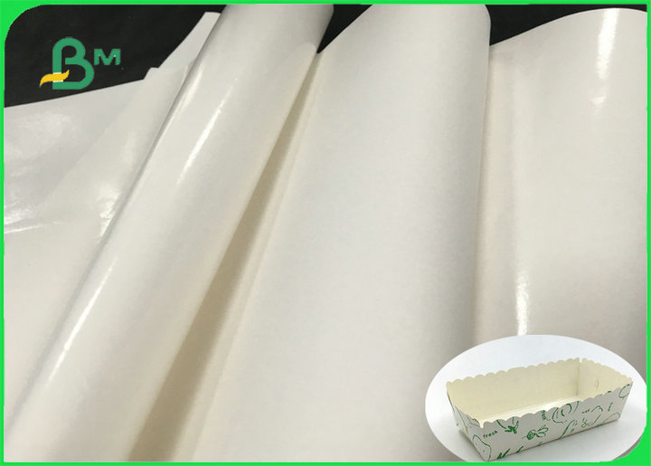 Waterproof PE Coating White & Brown Craft Paper Roll 36'' Making Plate Bowl