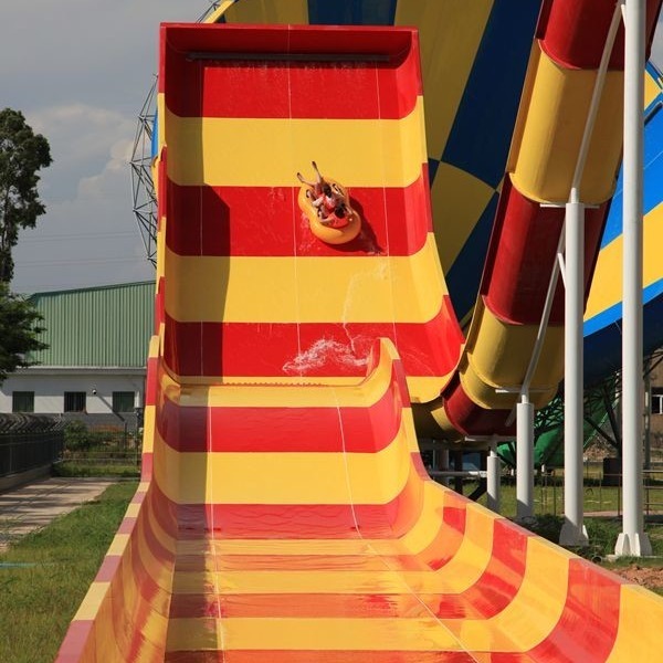 304 Stainless Steel Fiberglass Water Slides High Capacity 13m Platform Height / Aqua Park
