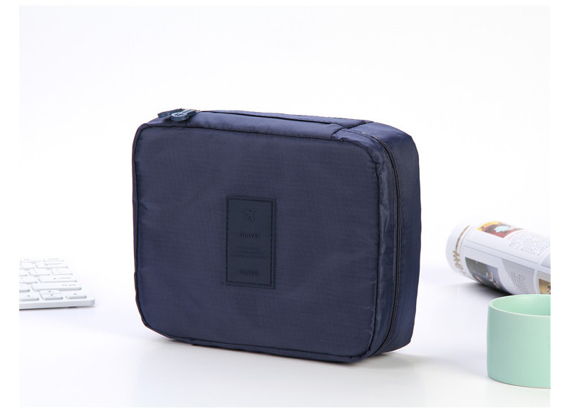 Wholeslae Custom Pure Color Blank Storage Wash Bag For Cosmetic