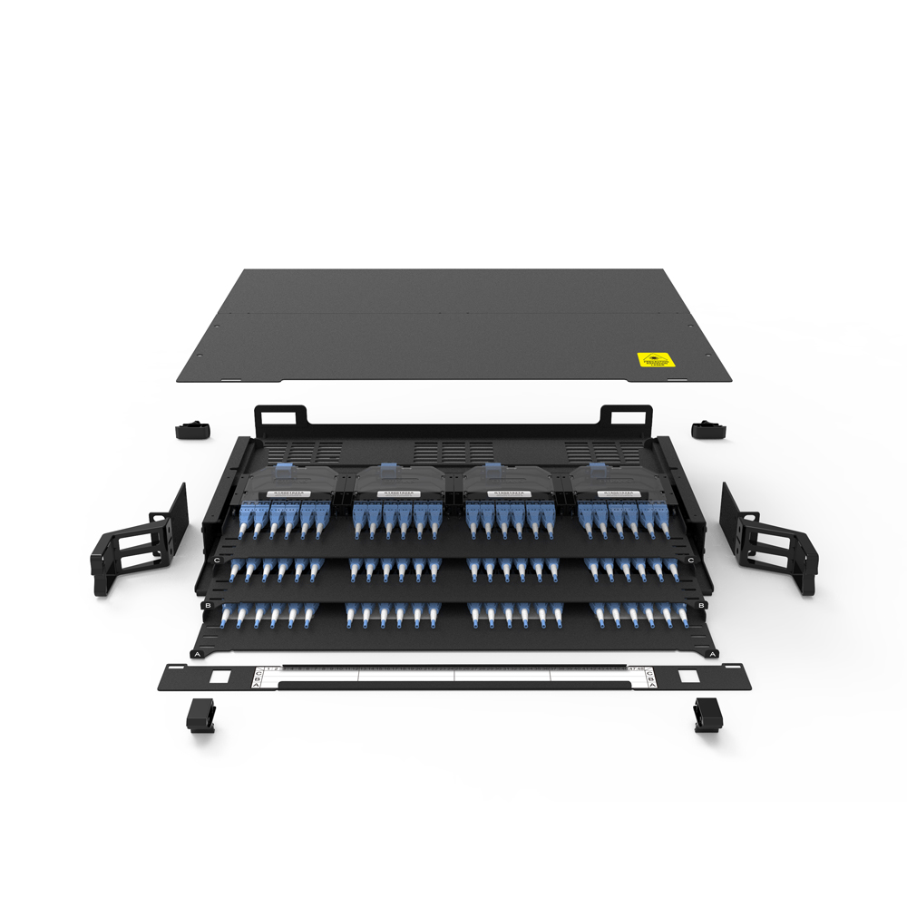 Data Center 3 RU Fix Odf Patch Panel 288 Ports