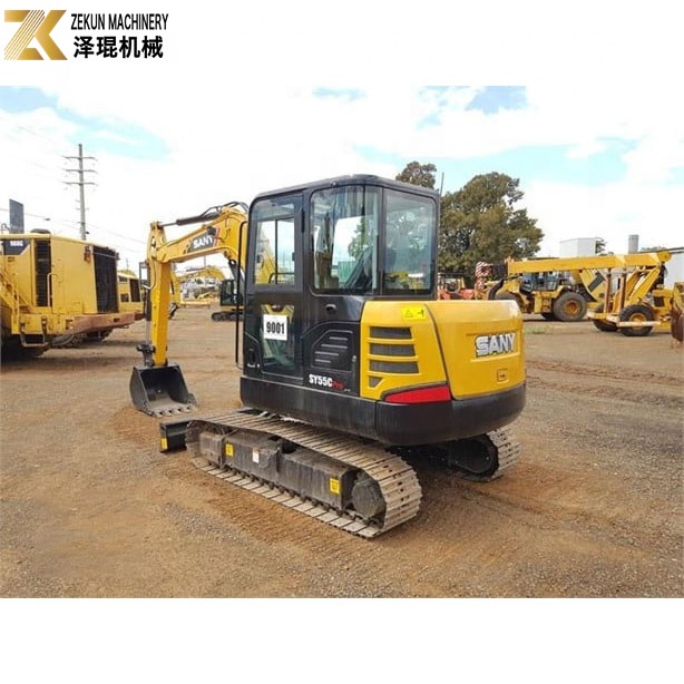 Original Used Mini Excavator SY55C With SY55C Accessories At Affordable
