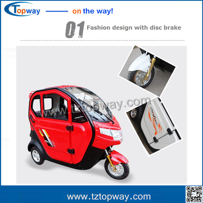 3 seats lead acid battery fashion citycoco electric tricycle scooter ebicycle