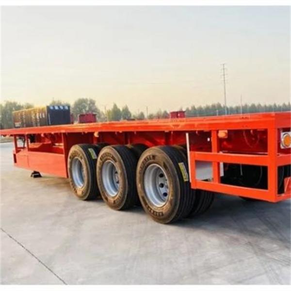 3 Axles Custom 2 4 5 6 Axles 40 Ft 12.00R20 Tire Container Transport Flatbed