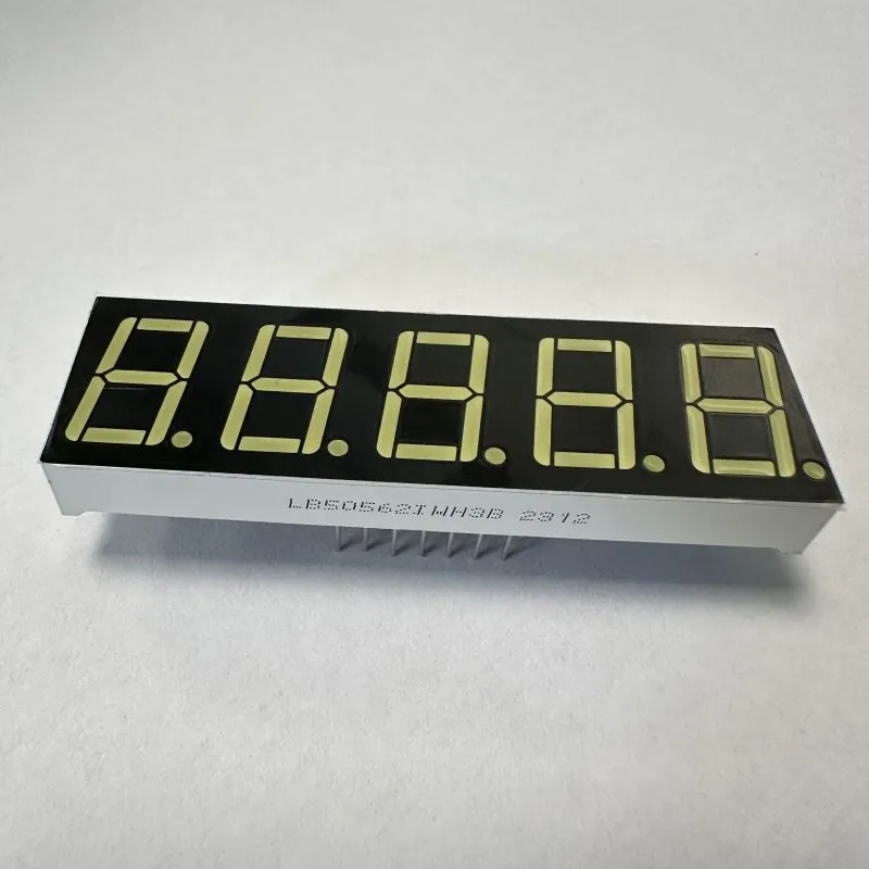 Ultra White 0.56inch 5-Digit 7 Segment LED Display Common Anode for Process Control