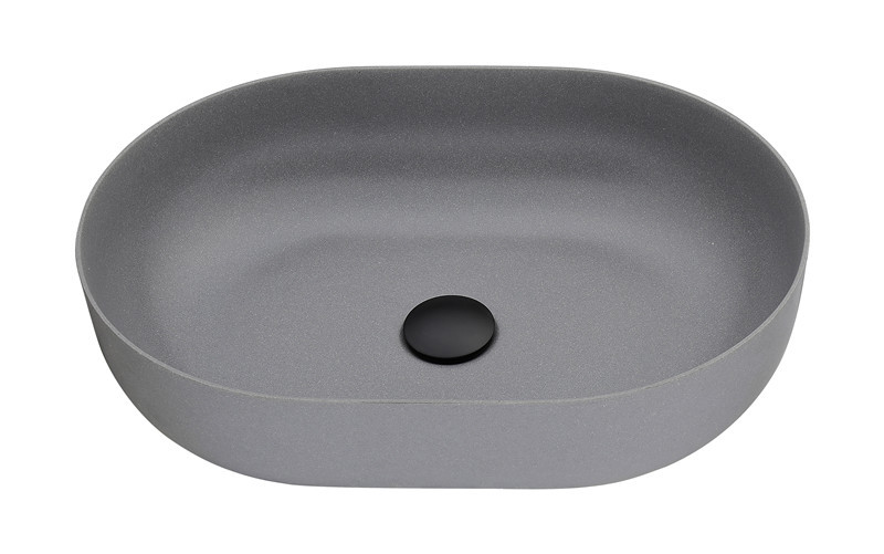 Oval Shape Top Mount Granite/Quartz Composite Bathroom Vessel Sink
