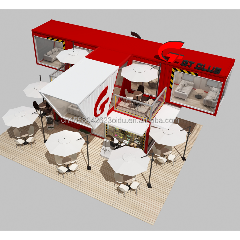 Customized Color 10ft 20ft Modern Mobile Modular Prefab House Easy Install Flat Pack Prefabricated Detachable Container